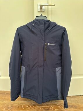 Columbia Women's Navy Hooded Ski Jacket